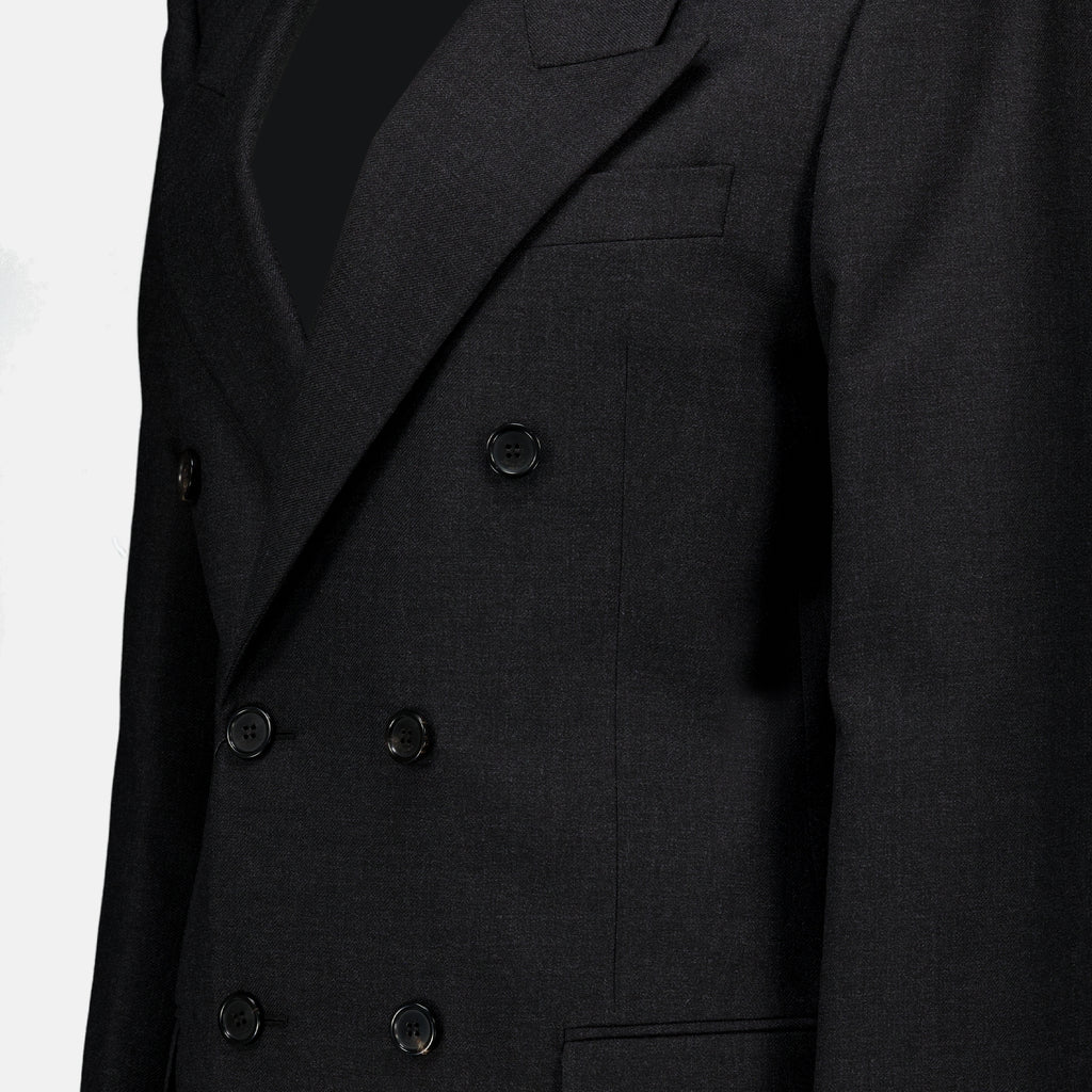 Vestes Schwarzer Woll-Blazer Saint Laurent Noir Homme