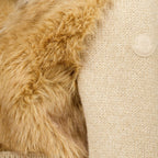 Maille Cardigan matelassé beige Moncler Beige Femme
