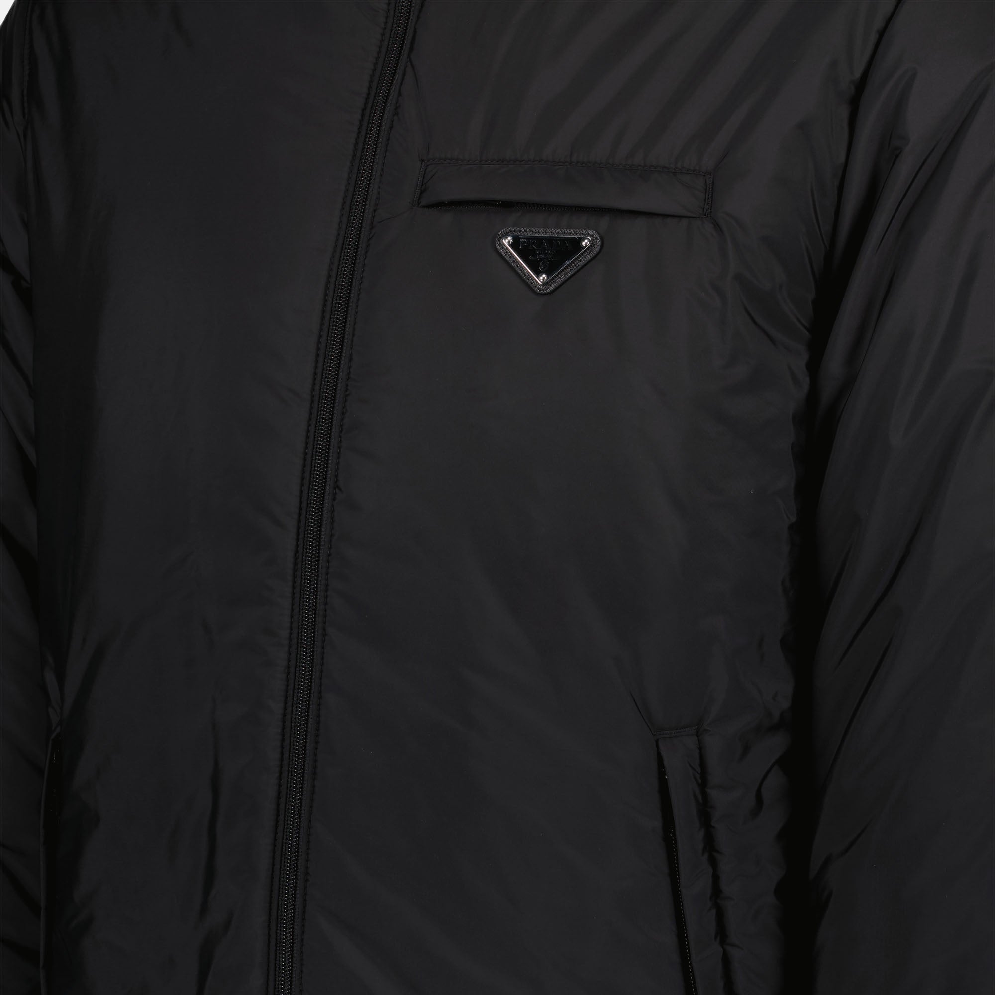 Coats Re-Nylon Jacket Prada Black Homme