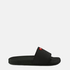 Imagen de las chanclas Sa-Swim negras de Diesel para Hombre - Temporada Primavera-Verano 2026 - Vista lateral derecha