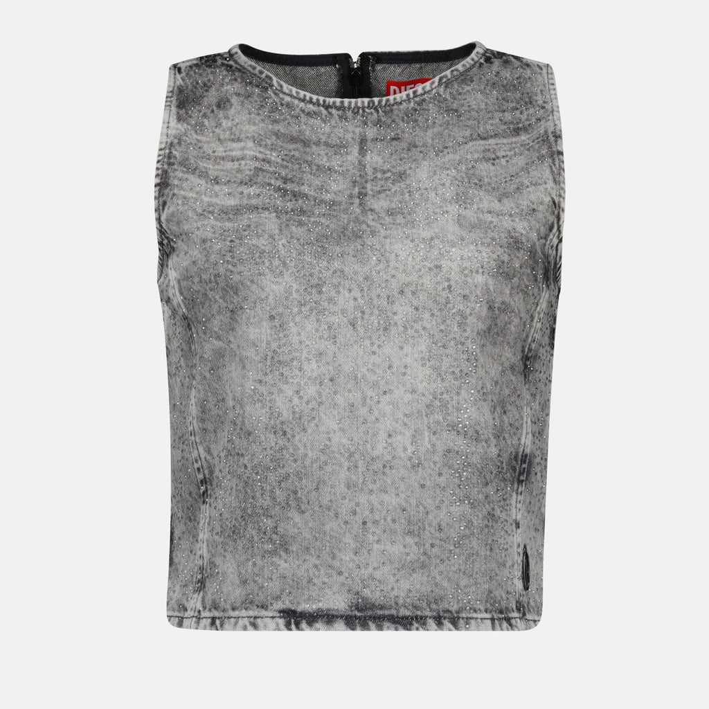 Tops Embellished Top De-Pinar-S Diesel Gray Women