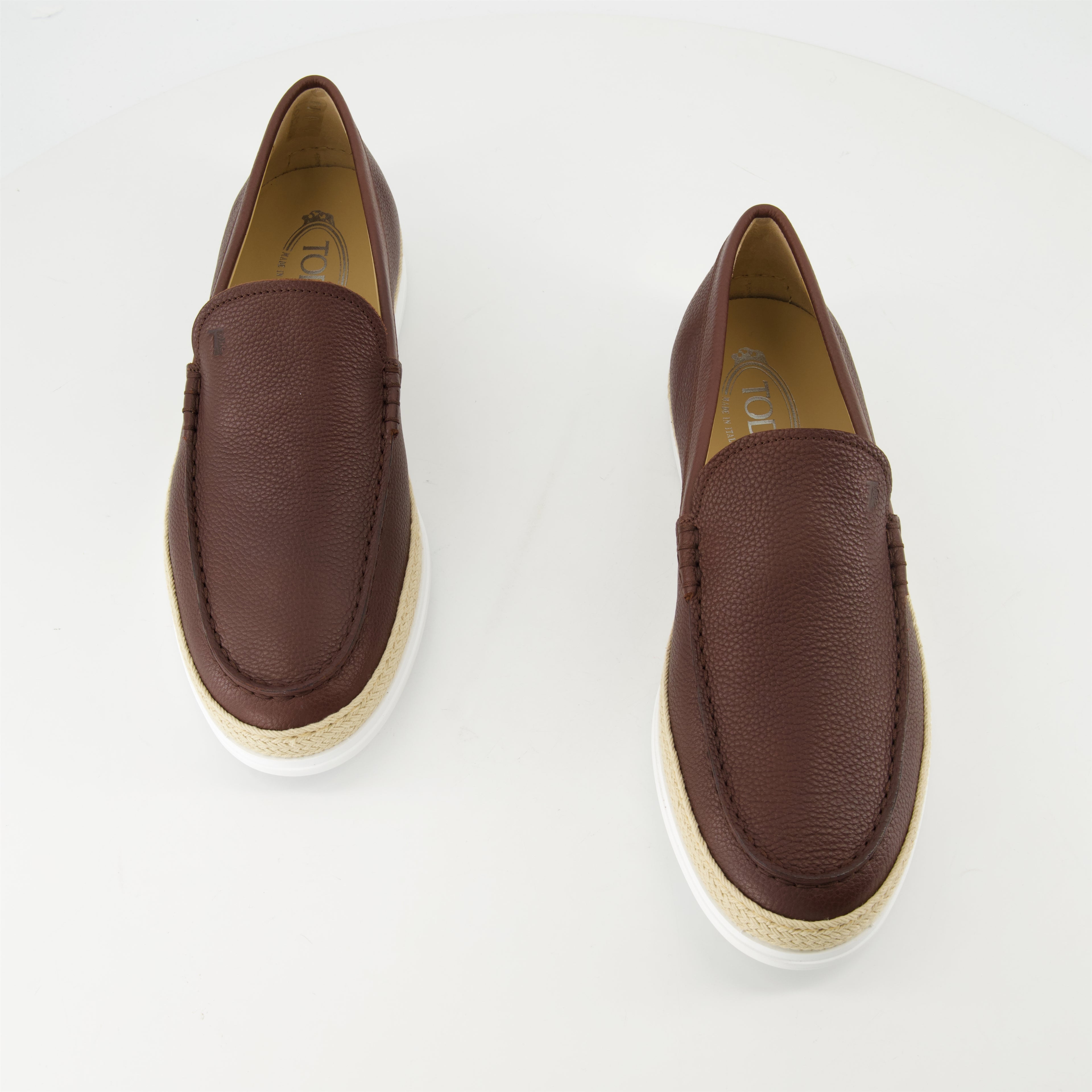 Loafers Leather Loafers Tod's Brown Homme