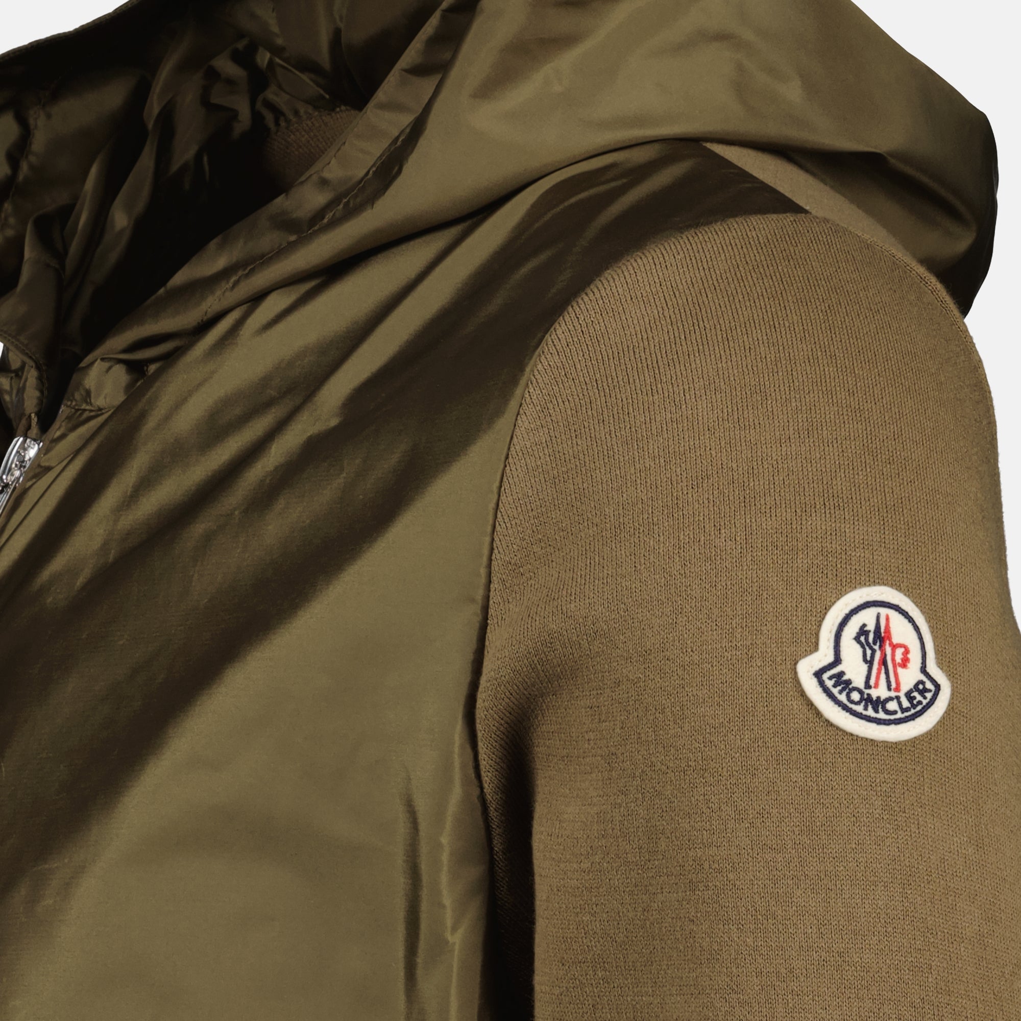 Vestes Khaki Cotton Cardigan Moncler Kaki Homme
