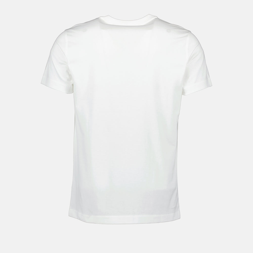 Camisetas Camiseta Blanca con Logo Saint Laurent Blanco Homme