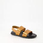 Open shoes Double Strap Sandals Tod's Brown Femme