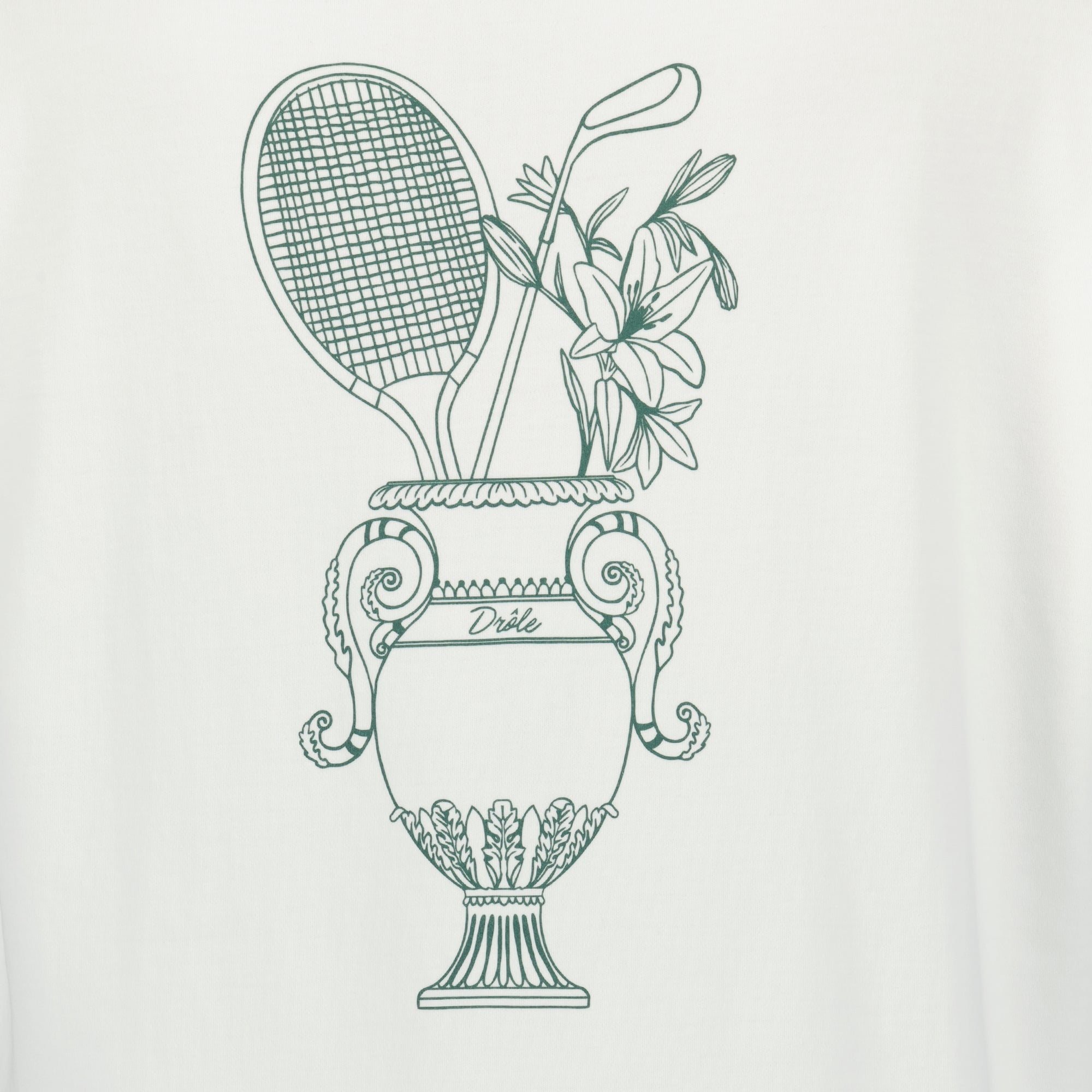 T-shirts T-shirt Medicis sport Drole De Monsieur Blanc Homme