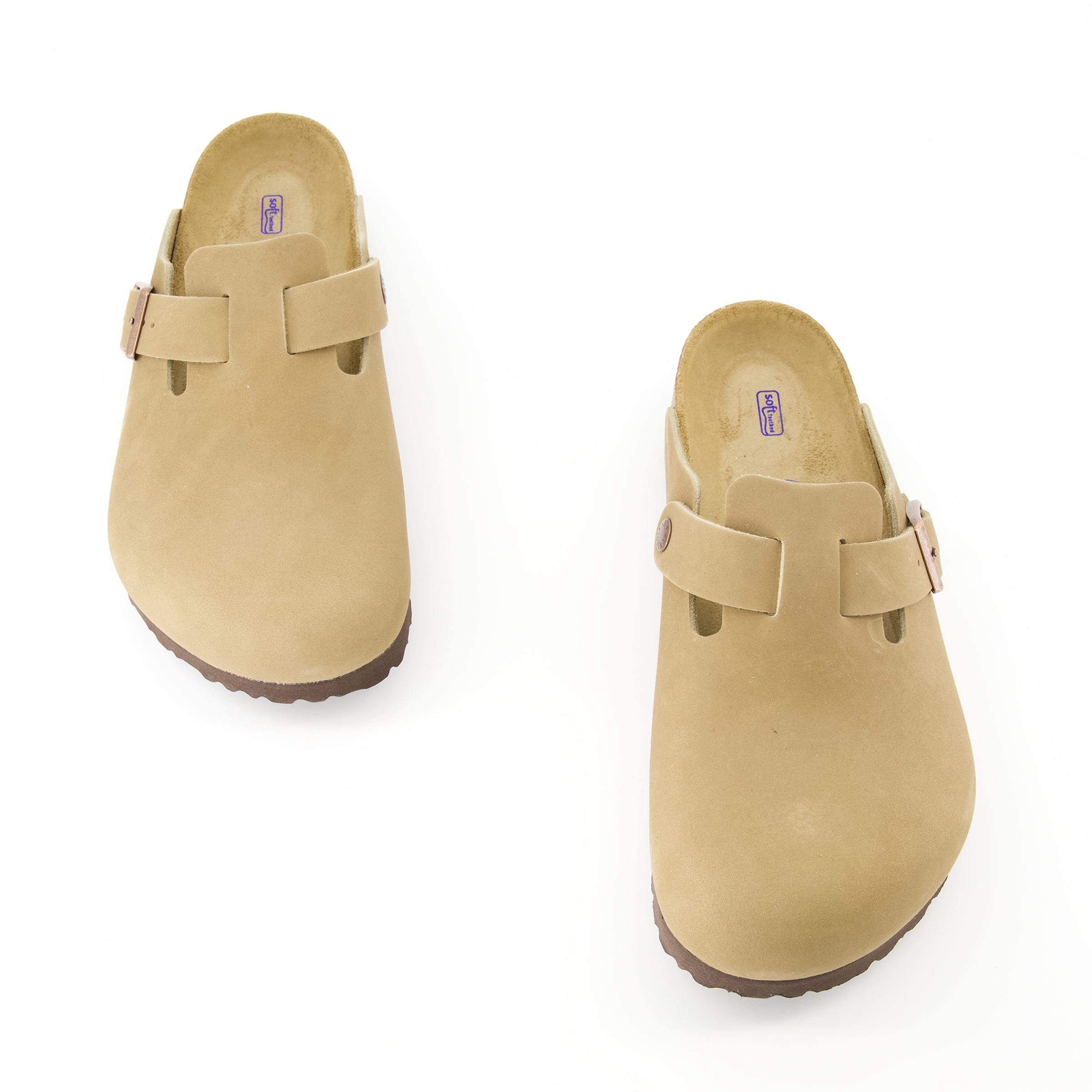 Chaussures ouvertes Mules Boston Birkenstock Beige Homme