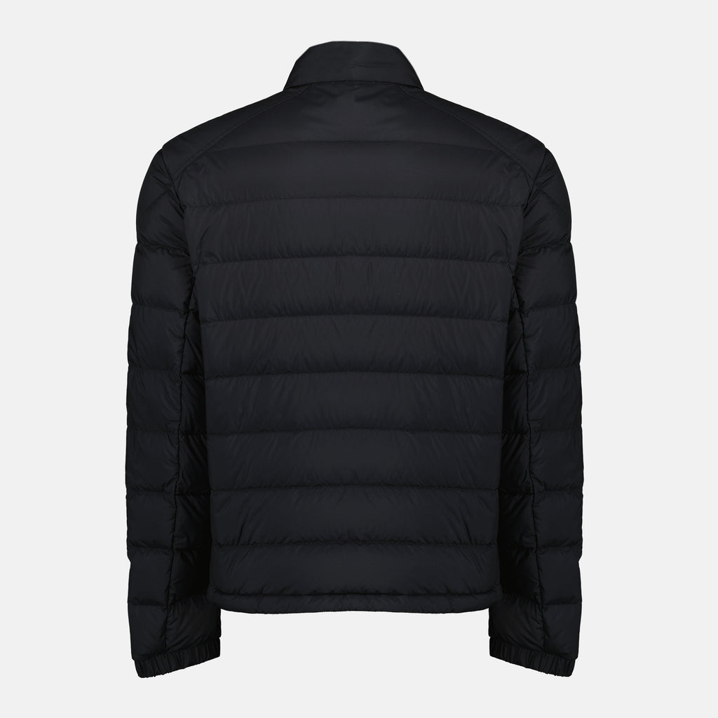 Image of the Moncler Men's Selves Black Down Jacket - Spring-Summer 2026 - Back View