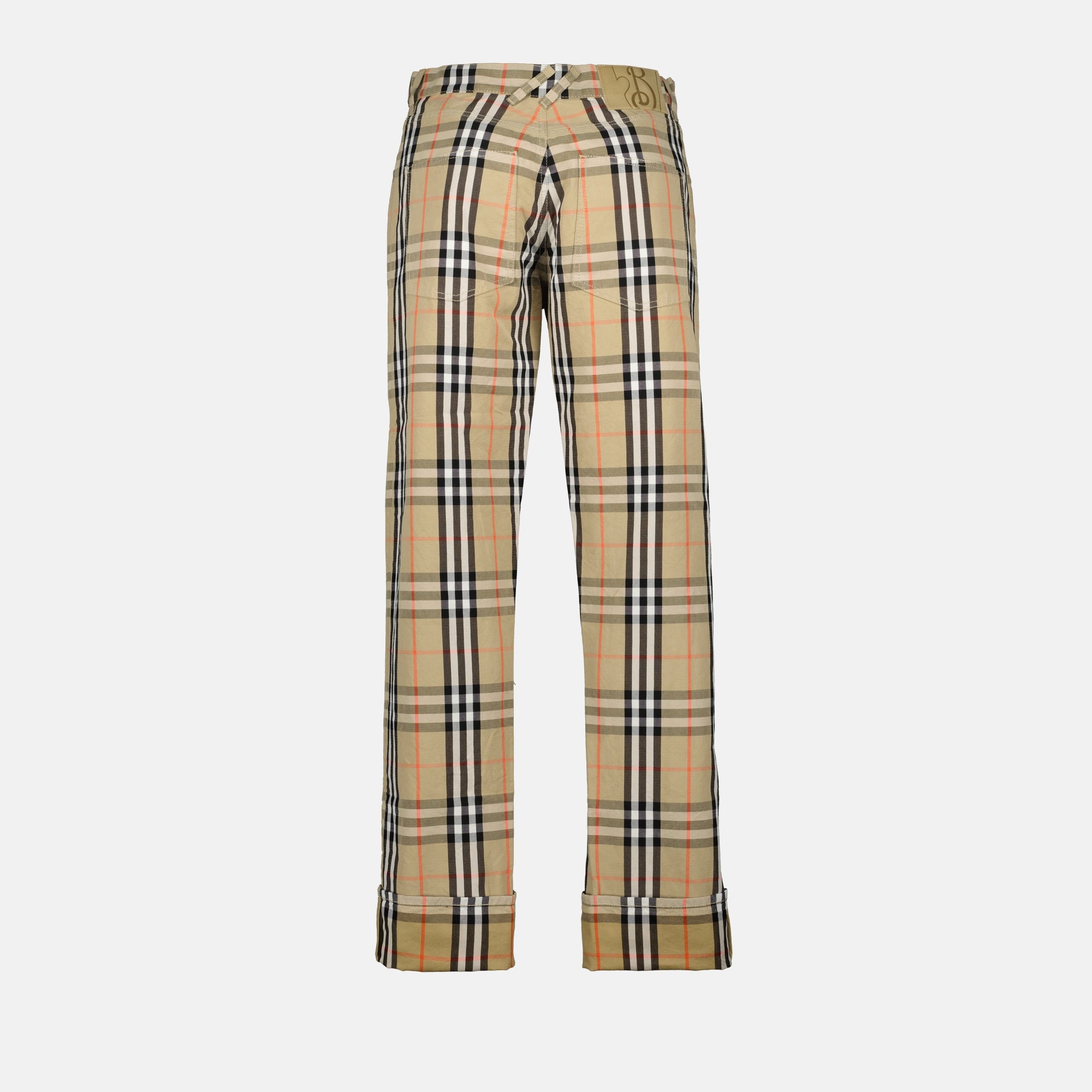 Pantalons Pantalon à carreaux Burberry Beige Homme