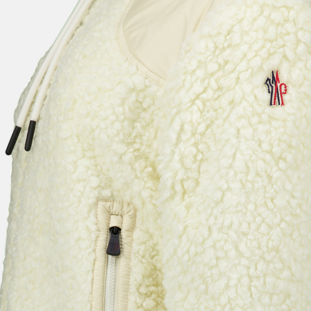 Vestes Reversible Zip-Up Teddy Jacket Moncler Grenoble Beige Femme