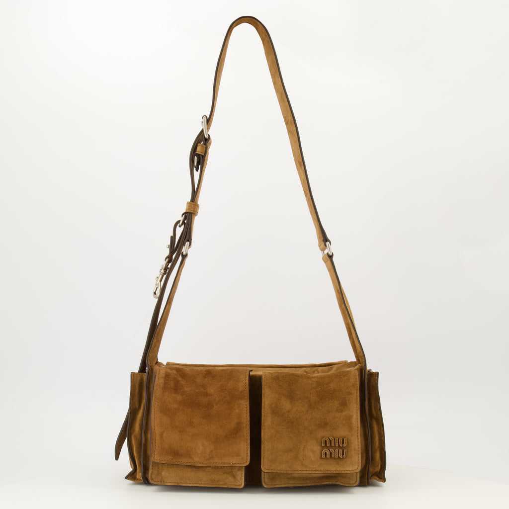 Sacs à main et épaule Bolsa de Camurça Castanha Miu Miu Marron Femme