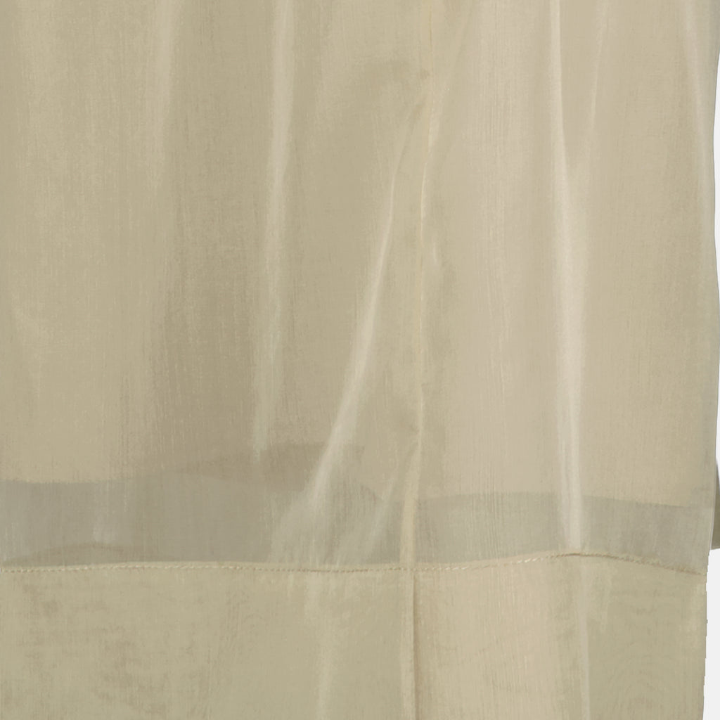 Imagen del artículo Pantalón beige de organza de seda de la marca Max Mara para Mujer - Temporada Primavera-Verano 2026 - Vista Detallada_2