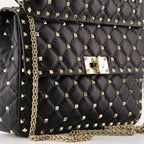 Handtaschen und schultertaschen Rockstud Spike Bag Valentino Garavani Schwarz Femme