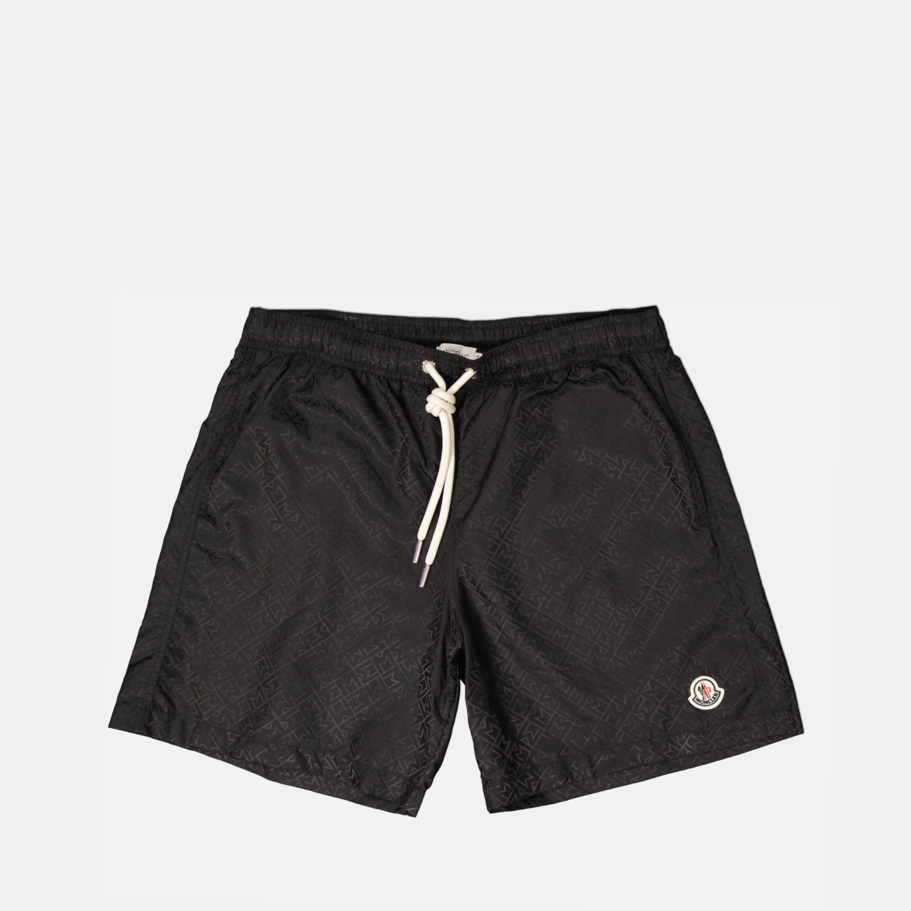 Image of the Moncler Men's Monogram Swim Shorts - Spring-Summer 2025 - Front View