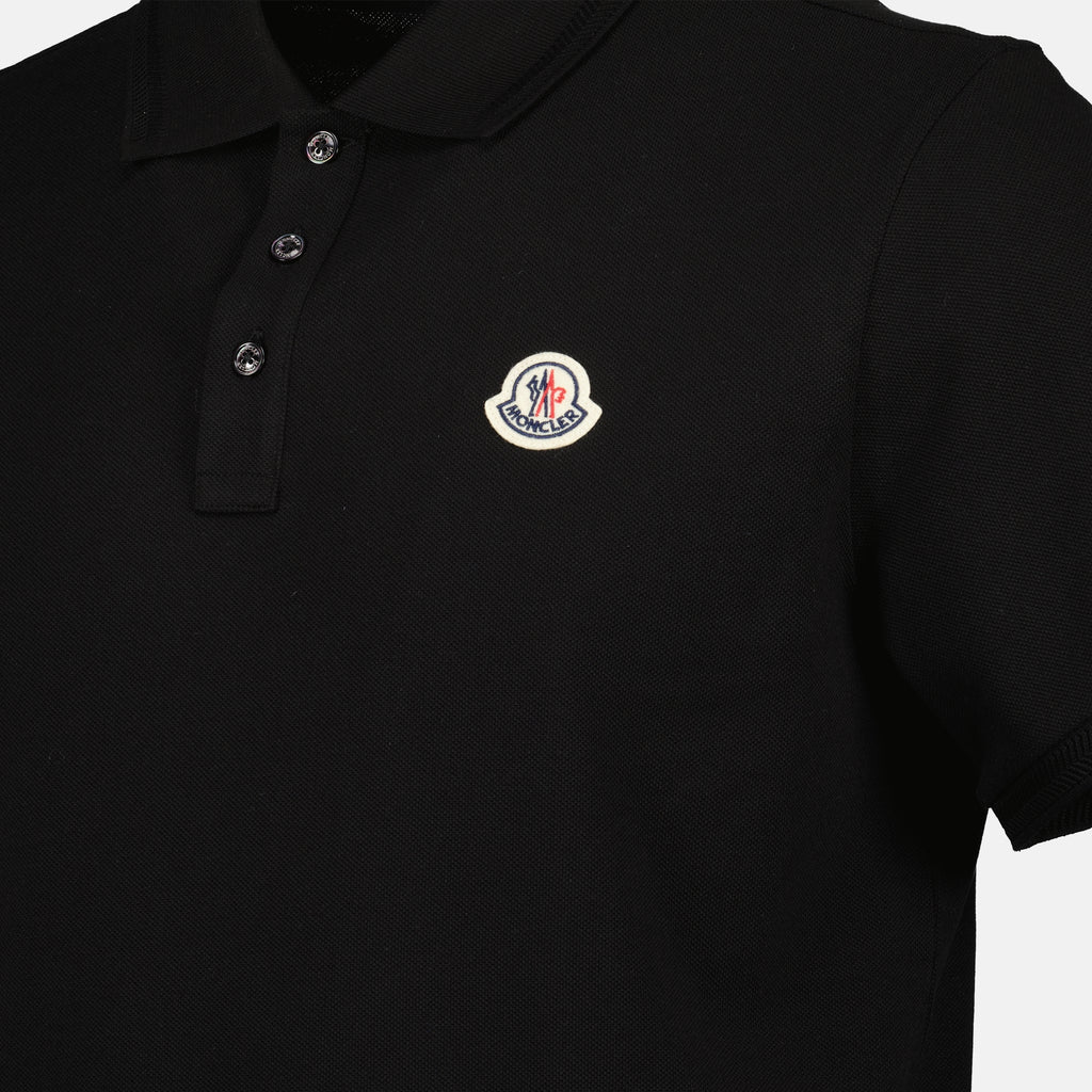 Polo shirts Logo Polo Moncler Black Homme