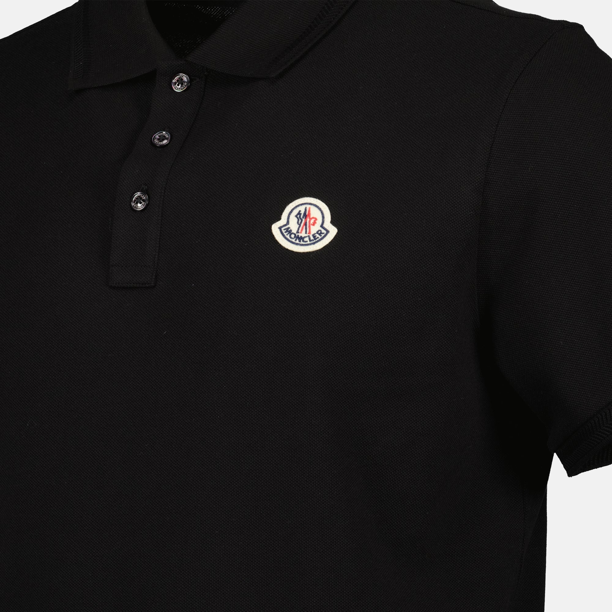 Polo shirts Logo Polo Moncler Black Homme
