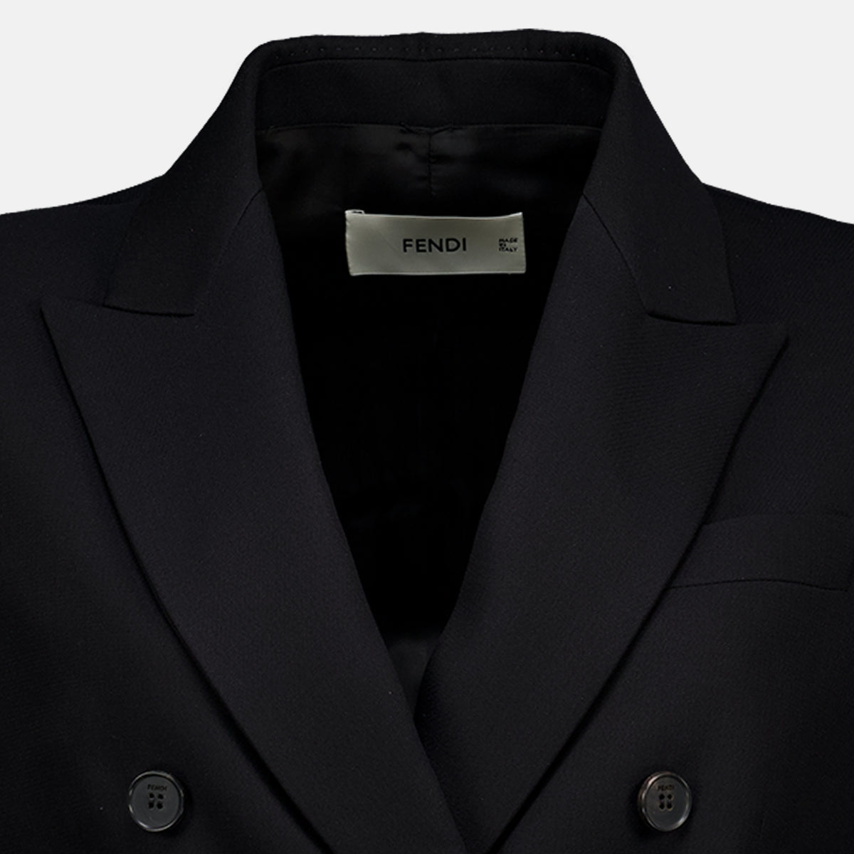 Robes Abito cappotto nero Fendi Noir Femme