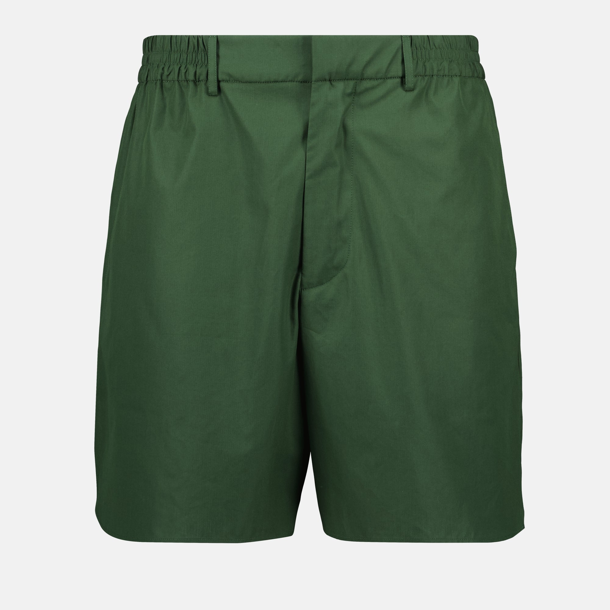 Shorts Short en coton Fendi Vert Homme