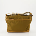 Sacs bandoulière Sacoche en Re-Nylon et cuir Prada Vert Homme