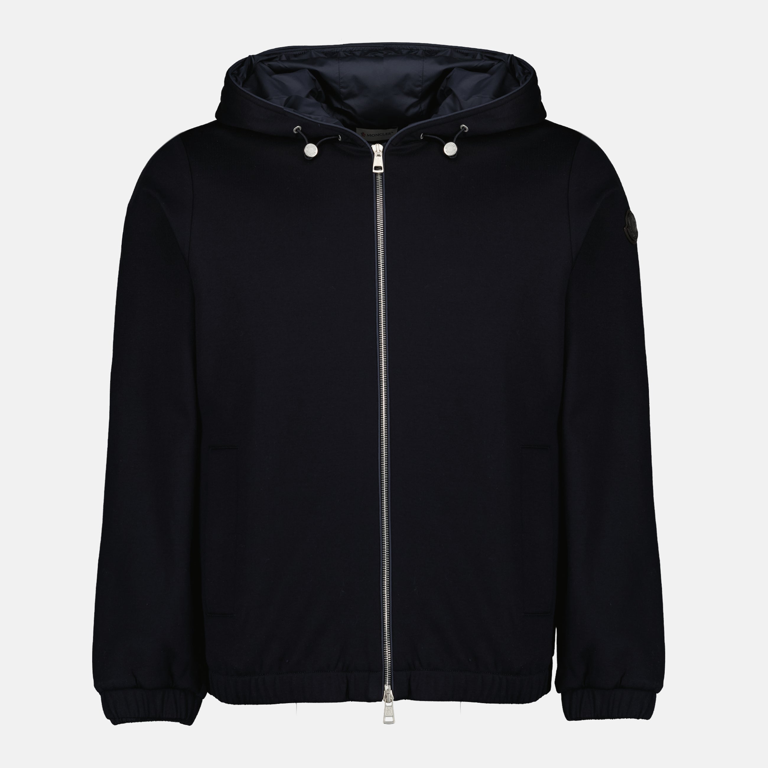 Immagine della Giacca Blu Marina con Zip da Uomo Moncler - Stagione Primavera-Estate 2026 - Vista Frontale