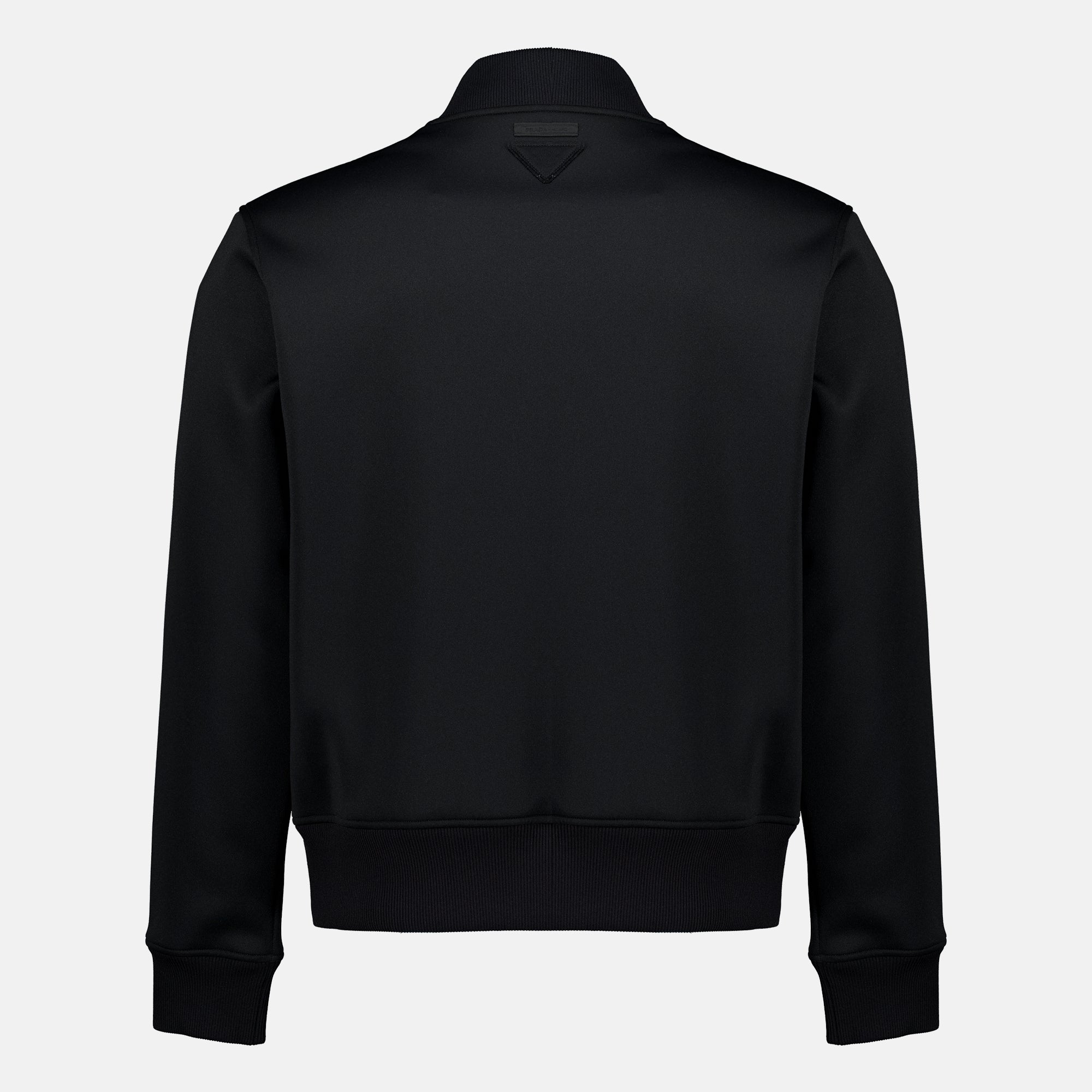Vestes Blouson noir en tissu Prada Noir Homme