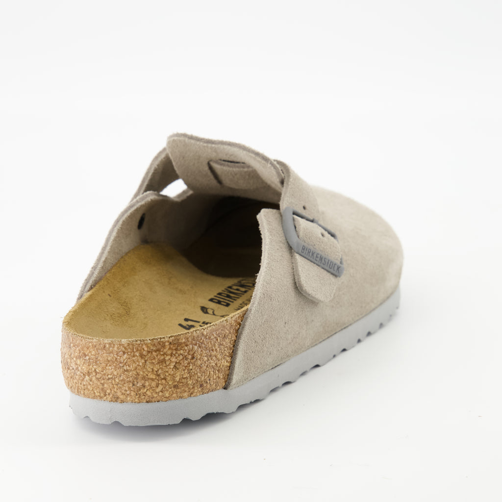 Chaussures ouvertes Mules Boston Birkenstock Beige Homme