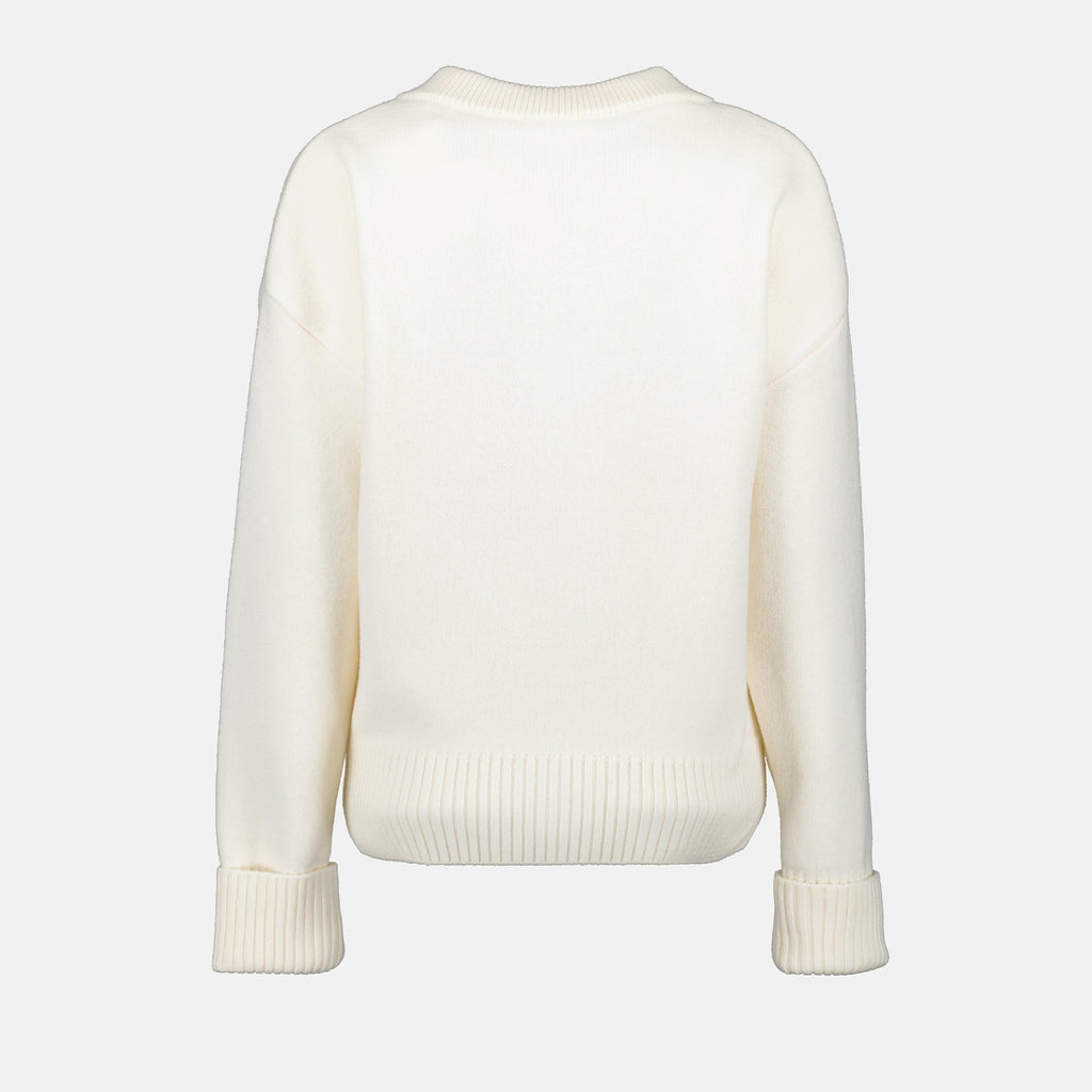 니트웨어 Cardigan Ami de Coeur oversize Ami PARIS 하얀색 남여공용