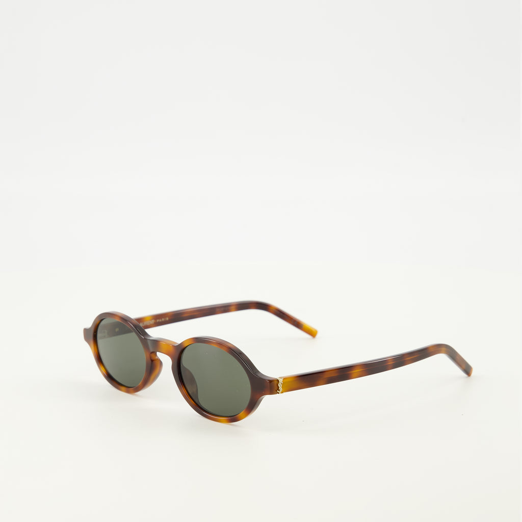 Image de l'article Lunettes de soleil SL M161 marron de la marque Saint Laurent pour Unisex - Saison Printemps-Été 2026 - Vue de Dos