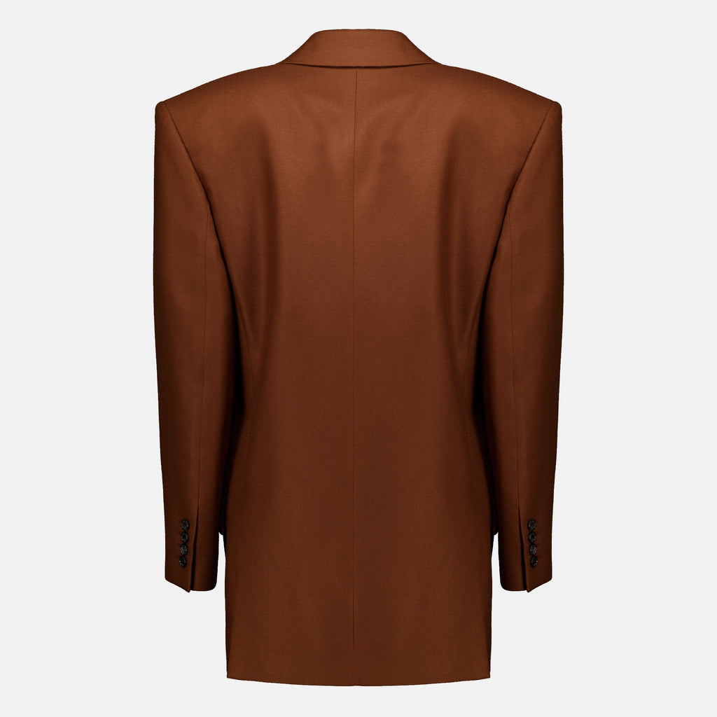 Vestes Brauner Cashmere Blazer Saint Laurent Marron Femme