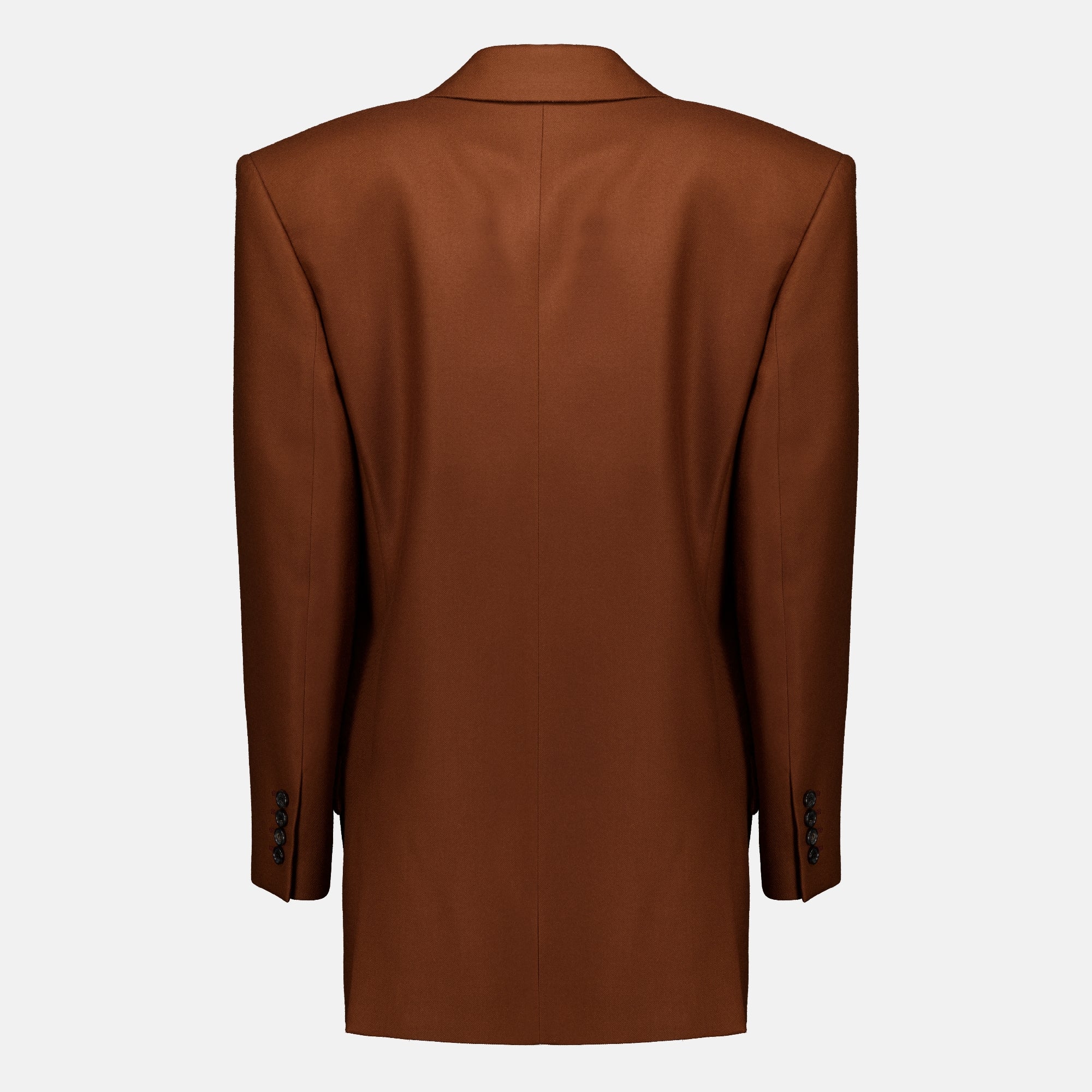 Vestes 브라운 캐시미어 블레이저 Saint Laurent Marron Femme