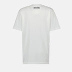 Image of the printed T-shirt from the brand Moschino for Women - Autumn-Winter Season 2025 - Detailed View_2