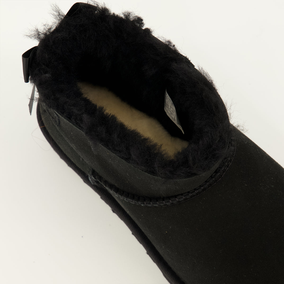 Bottines Bottes Ultra Mini Bailey Bow noir Ugg Noir Femme