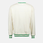 Knitwear Slogan Sweatshirt Drole De Monsieur White Homme