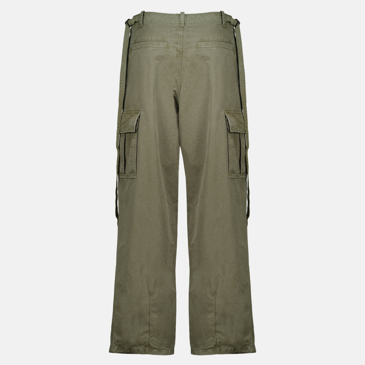 Pantalons 카키 드릴 카고 팬츠 Fendi Vert Homme