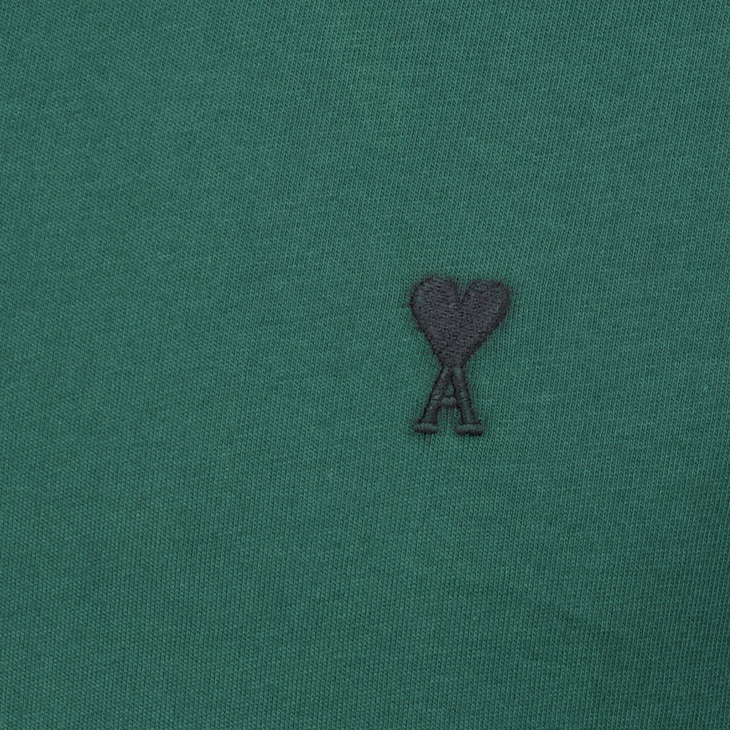 T-shirts Grünes Baumwoll-T-Shirt Ami PARIS Vert Homme
