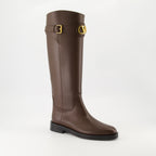 Imagen de las botas VLogo de la marca Valentino Garavani para Mujer - Temporada Otoño-Invierno 2025 - Vista tres cuartos frontal derecha