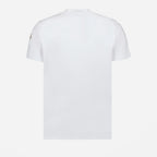 T-shirts T-shirt à double logo Moncler Blanc Homme