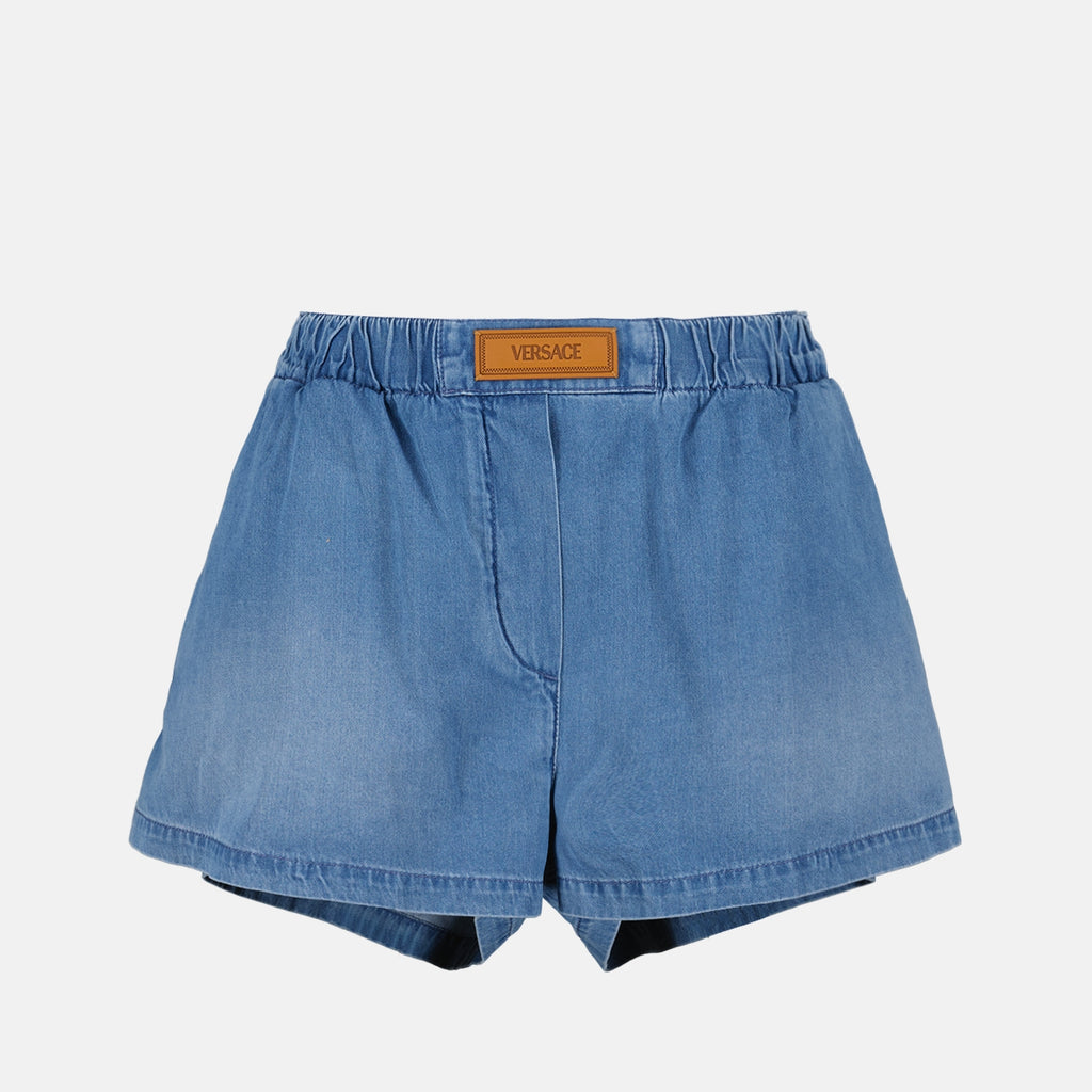 Shorts Short en denim Versace Azul Femme