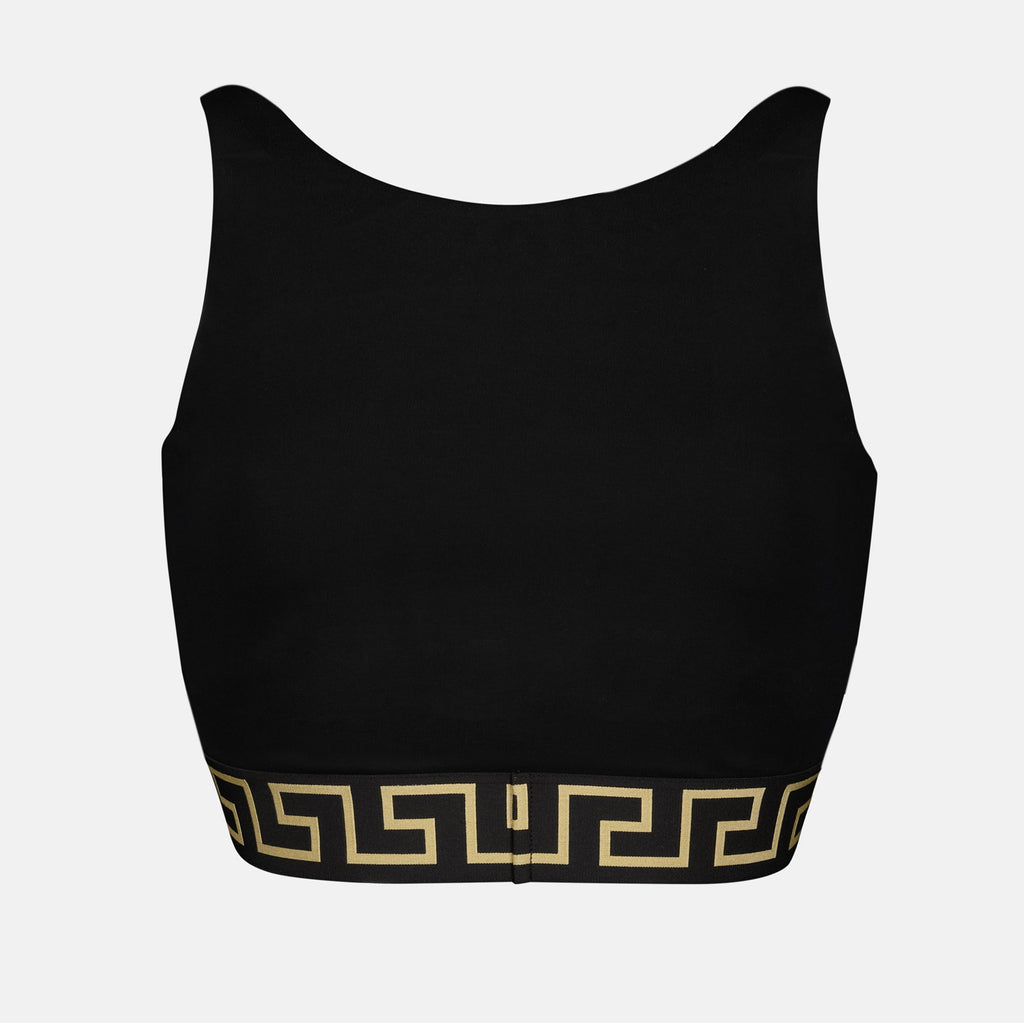 Tops Medusa Sport Bra Versace Black Femme