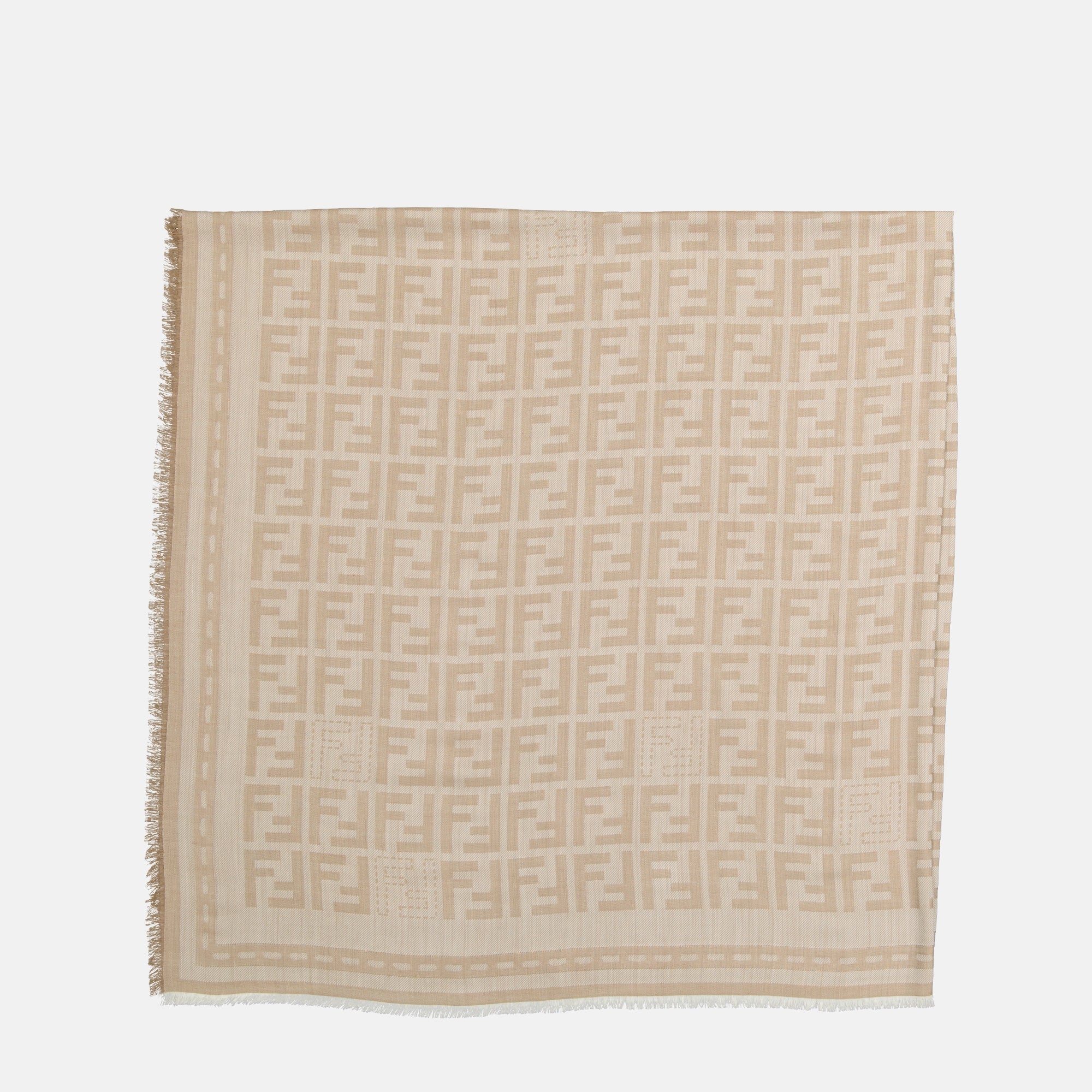 Sciarpe e guanti FF Shawl Fendi Beige Femme