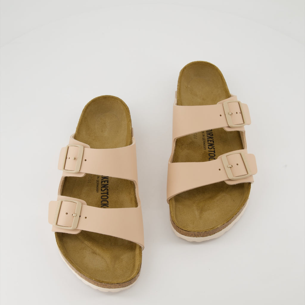Open shoes Arizona Birko-Flor Sandals Birkenstock Beige Homme