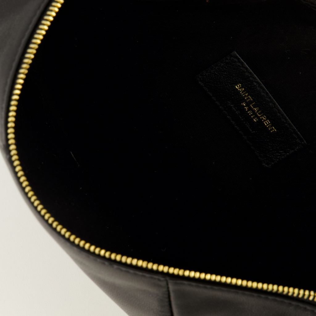Sacs à main et épaule 아말리아 미니 호보 백 블랙 가죽 Saint Laurent Noir Femme