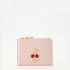 Imagen del tarjetero Cherryfic rosa de la marca Valentino Garavani para Mujer - Temporada Primavera-Verano 2026 - Vista Frontal