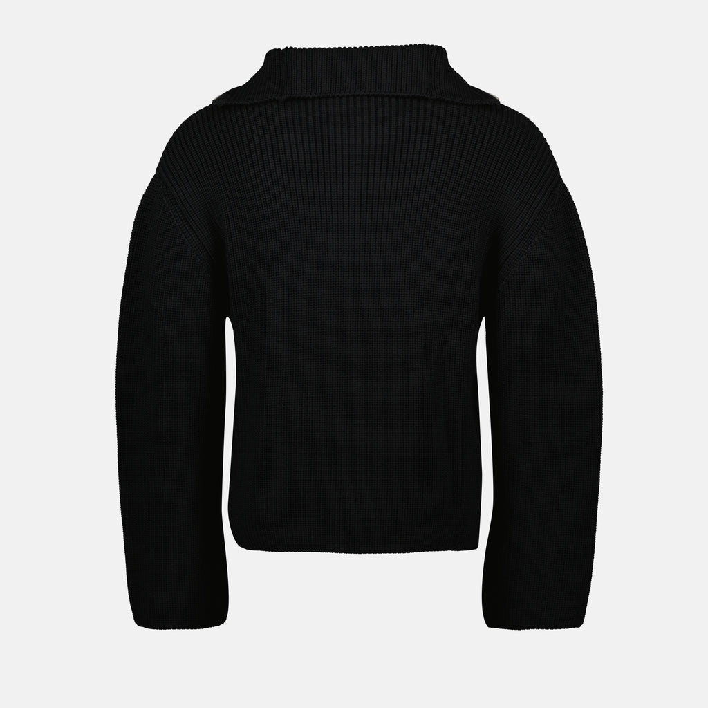 Image of the Courrèges Trucker Sweater for Men - Fall-Winter 2025 - Detailed View 2