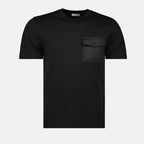T-shirts Monogram Pocket T-shirt Moncler Black Homme