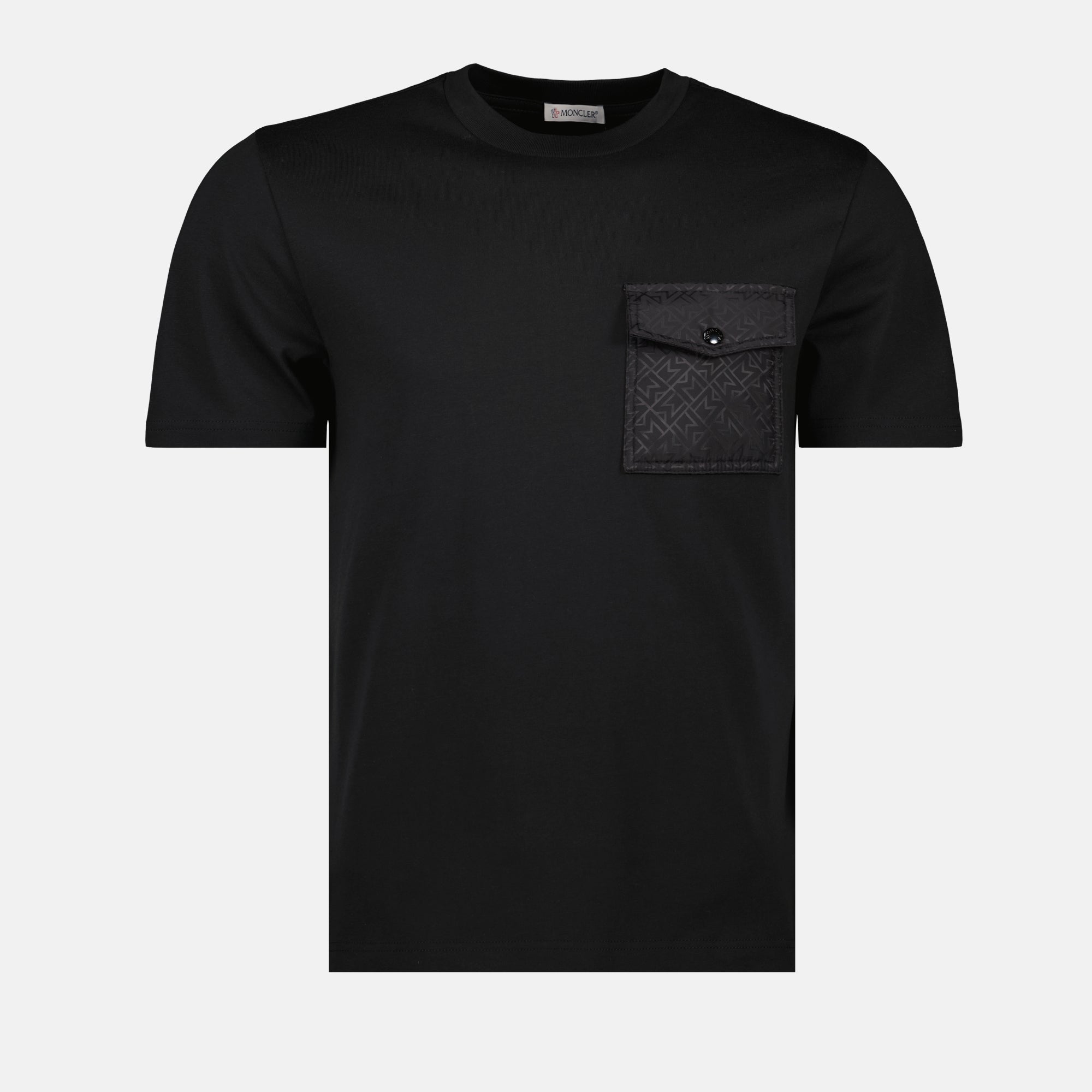 T-shirt T-shirt a Poche Monogram Moncler Nero Homme