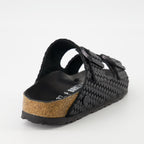 Chaussures ouvertes Arizona Rivet Sandals Birkenstock Noir Homme