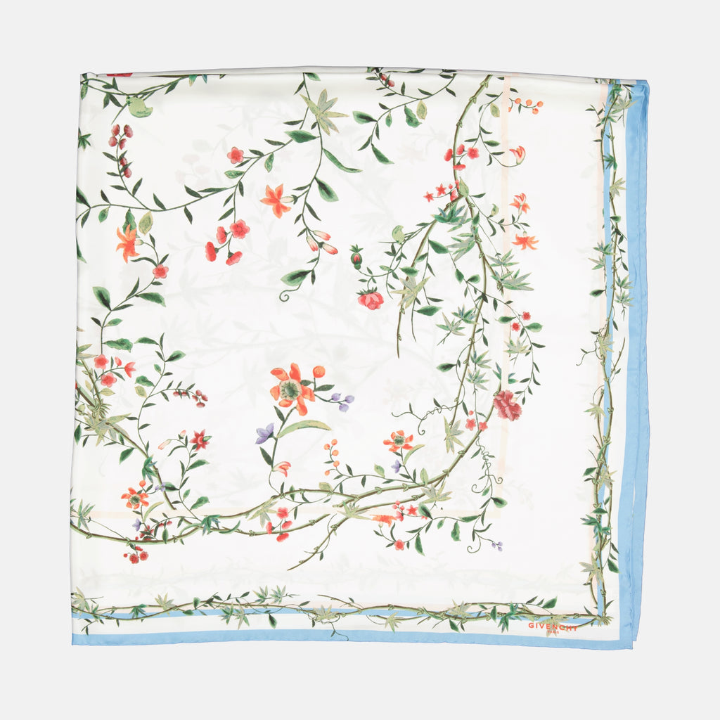 Image of the Givenchy Women's Floral Printed Shawl - Fall-Winter 2025 - Detailed View 2