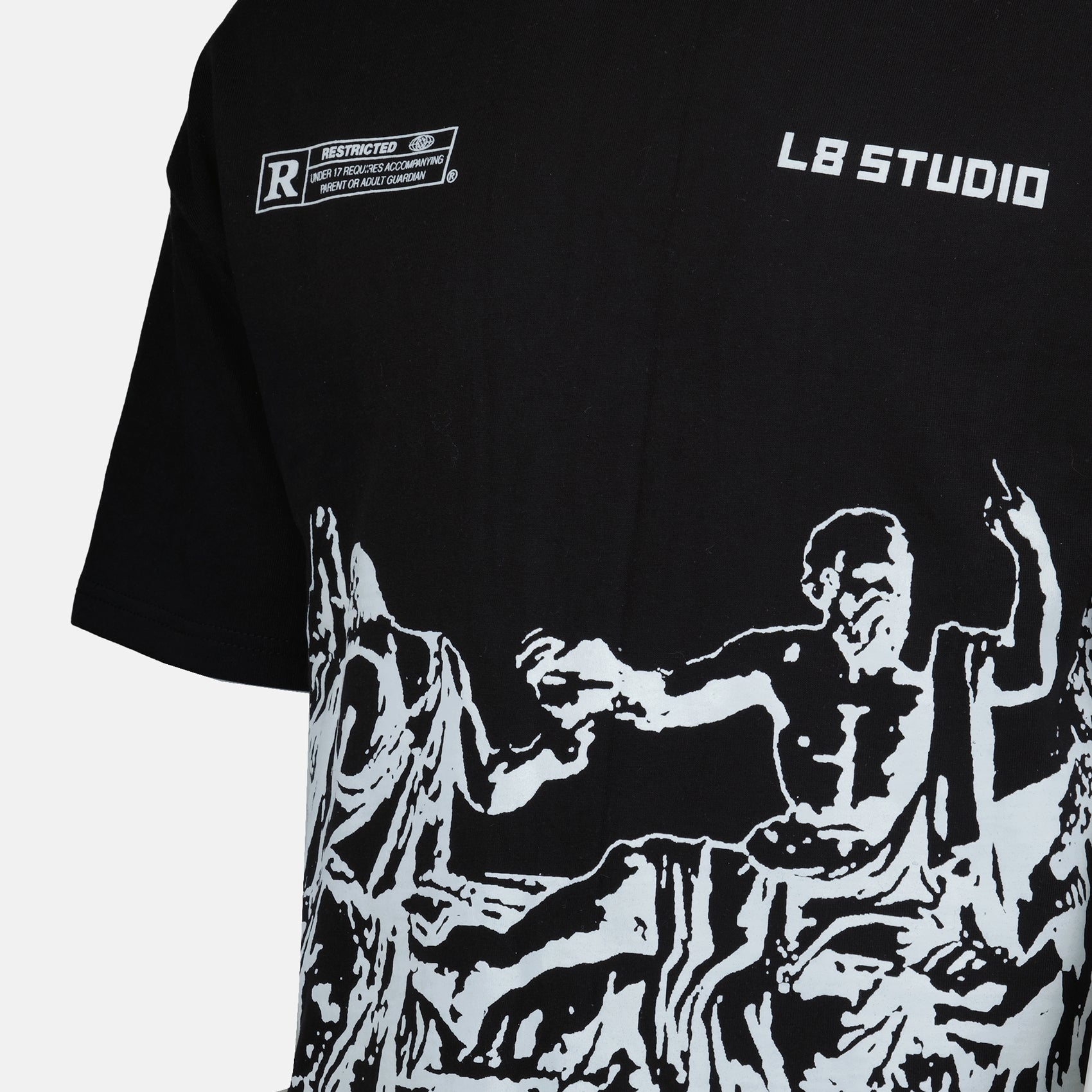 T-shirts T-shirt Socrate L8 Studio Noir Homme