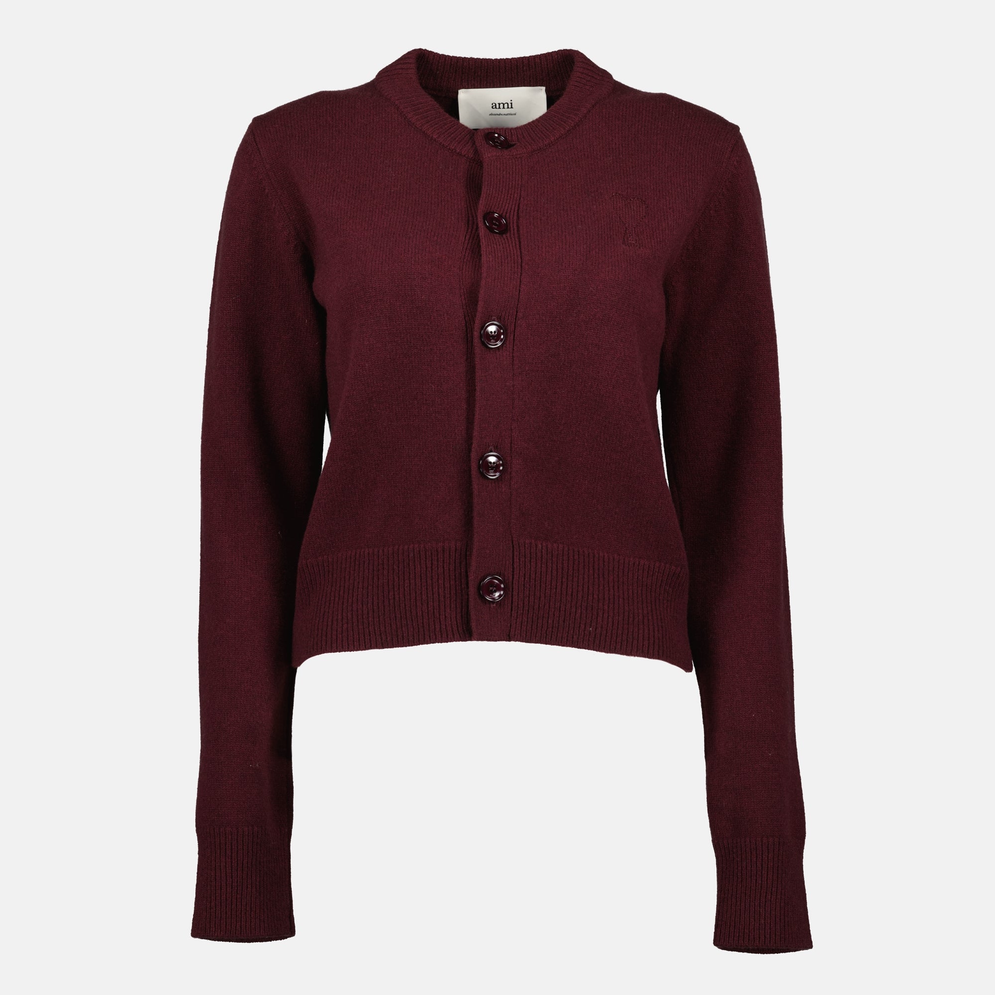 Imagem do artigo Cardigan AMI de coração da marca Ami PARIS para Mulheres - Temporada Outono-Inverno 2025 - Vista Frontal